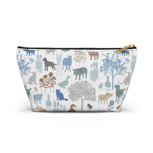 On the Farm Accessory Pouch w T-bottom in Blue