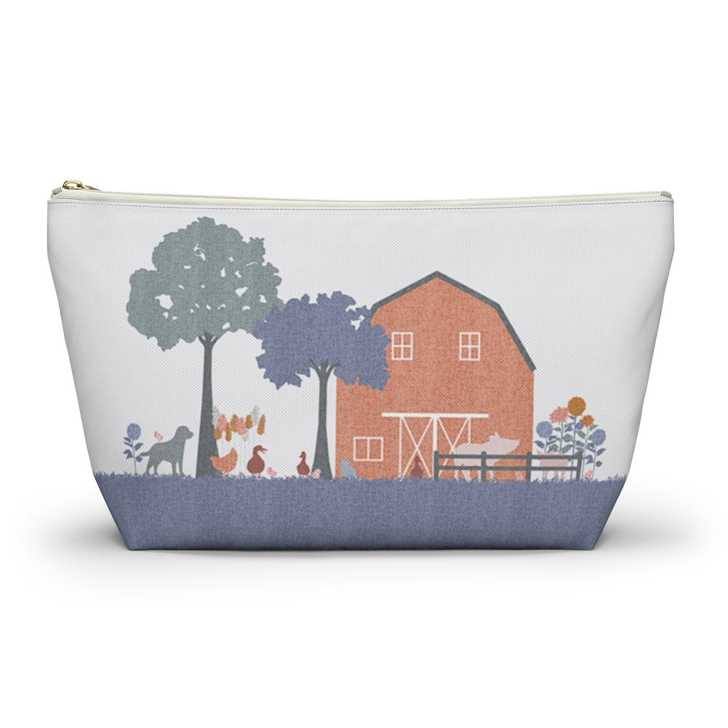 Barnyard Fun Accessory Pouch w T-bottom in Purple
