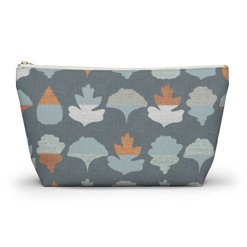 Frond Accessory Pouch w T-bottom in Aqua
