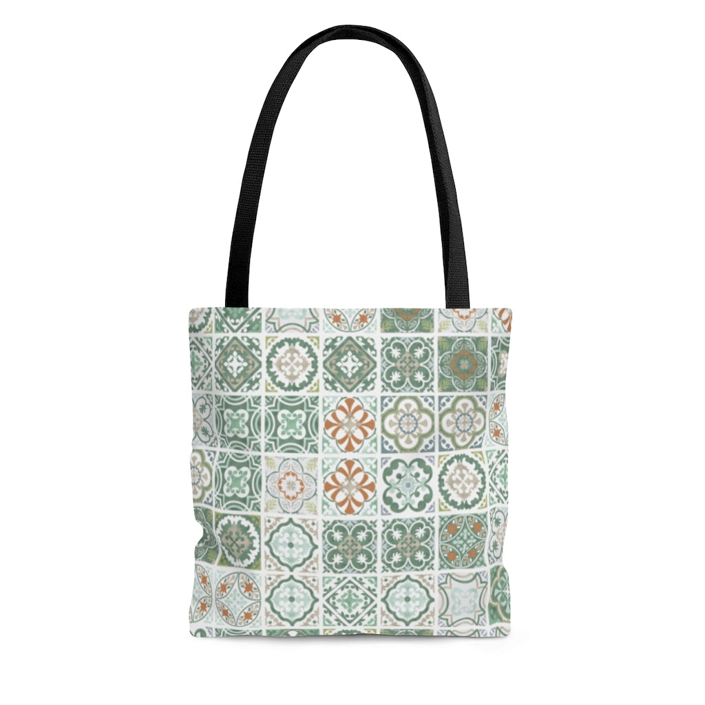 Seville Square Tote Bag in Green