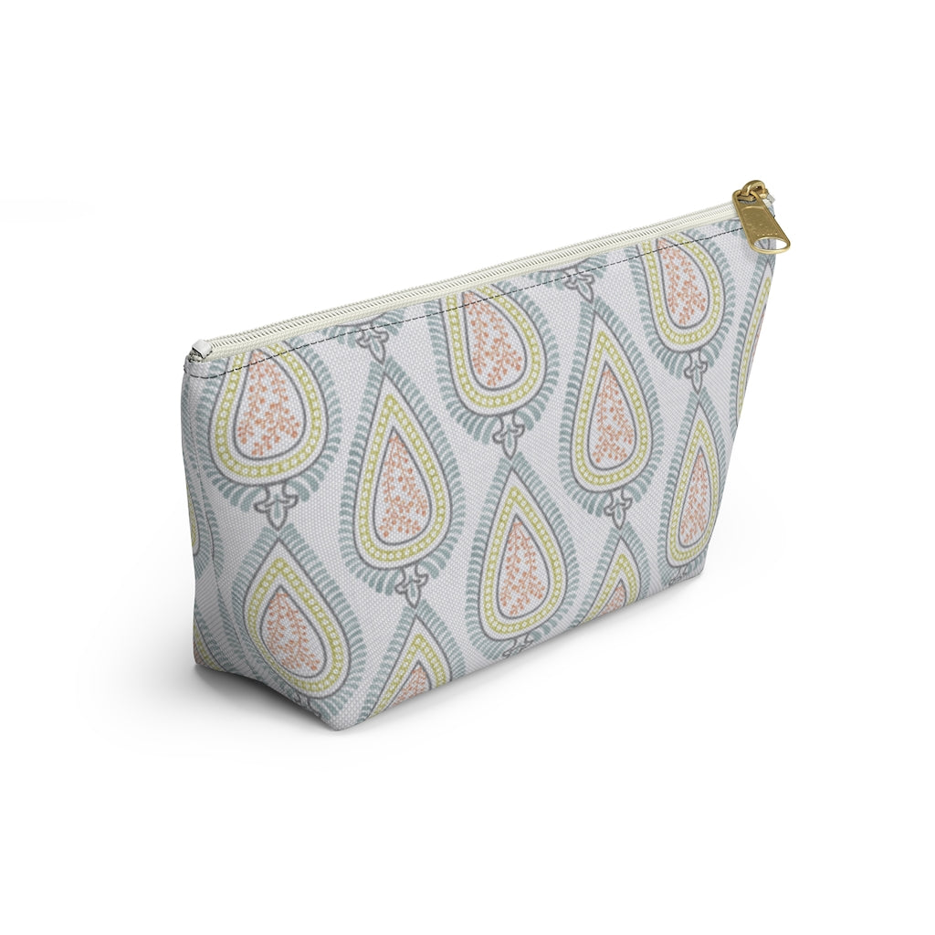 Teardrop Accessory Pouch w T-bottom in Light Blue