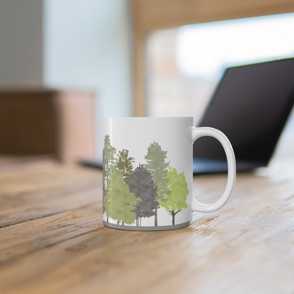 Walk in the Woods Mug in Brown