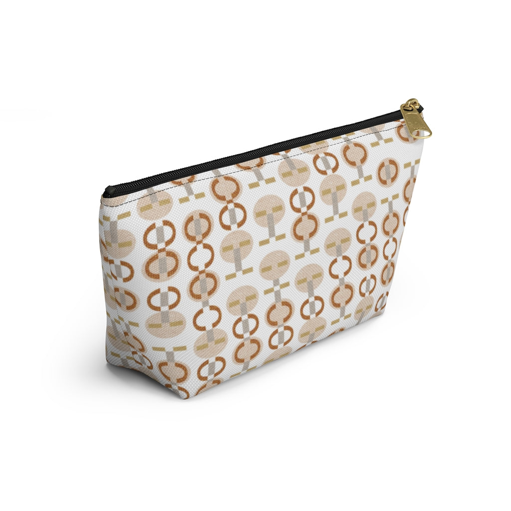 Telegraph Code Accessory Pouch w T-bottom in Orange