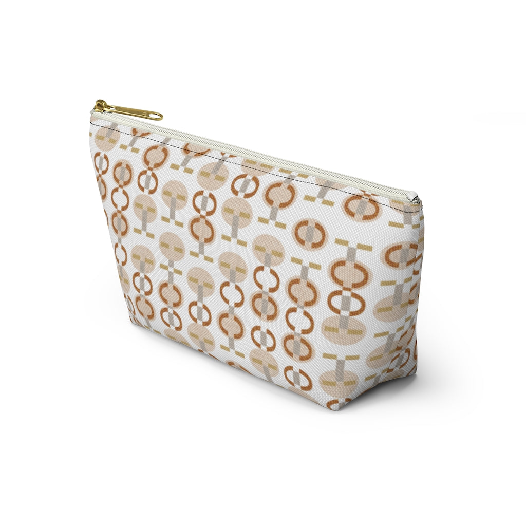 Telegraph Code Accessory Pouch w T-bottom in Orange