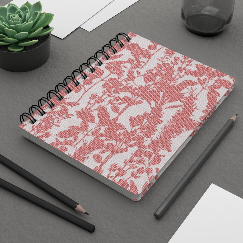 Coreglia Herbs Spiral Bound Journal in Pink