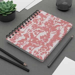 Coreglia Herbs Spiral Bound Journal in Pink