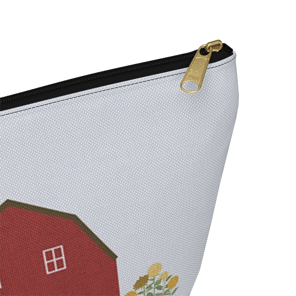 Barnyard Fun Accessory Pouch w T-bottom in Red