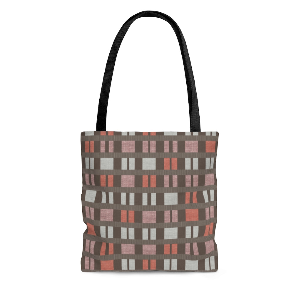 Clerestory Mid Century Modern Tote Bag in Pink