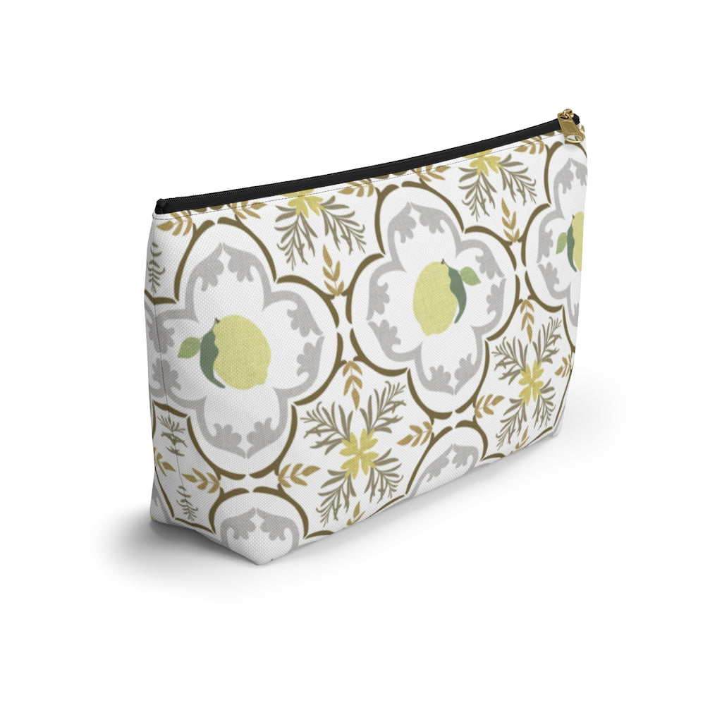 Freshly Squeezed Accessory Pouch w T-bottom in Gold