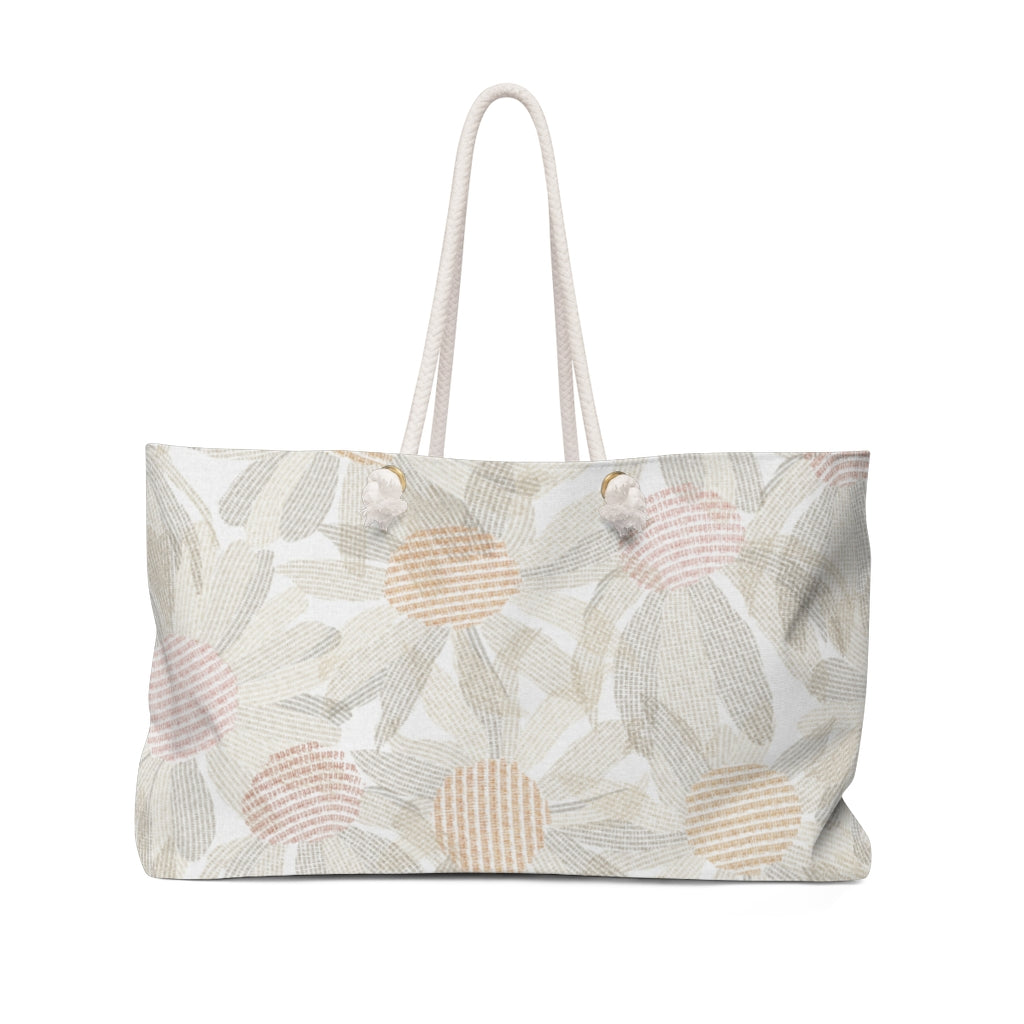 Daisy Chain Code Weekender Bag in Brown