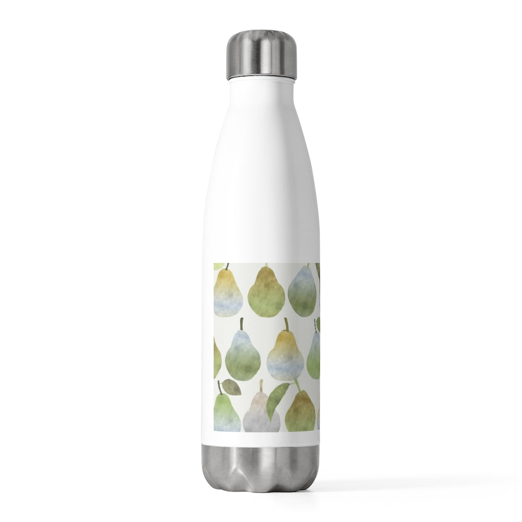 Watercolor Pears 20oz Insulated Bottle in Green