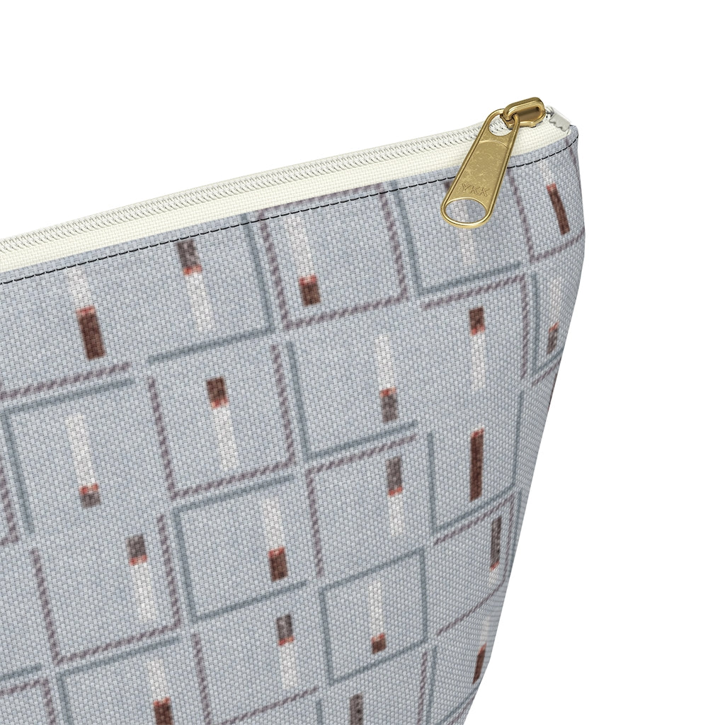 Pencil to Paper Accessory Pouch w T-bottom in Blue