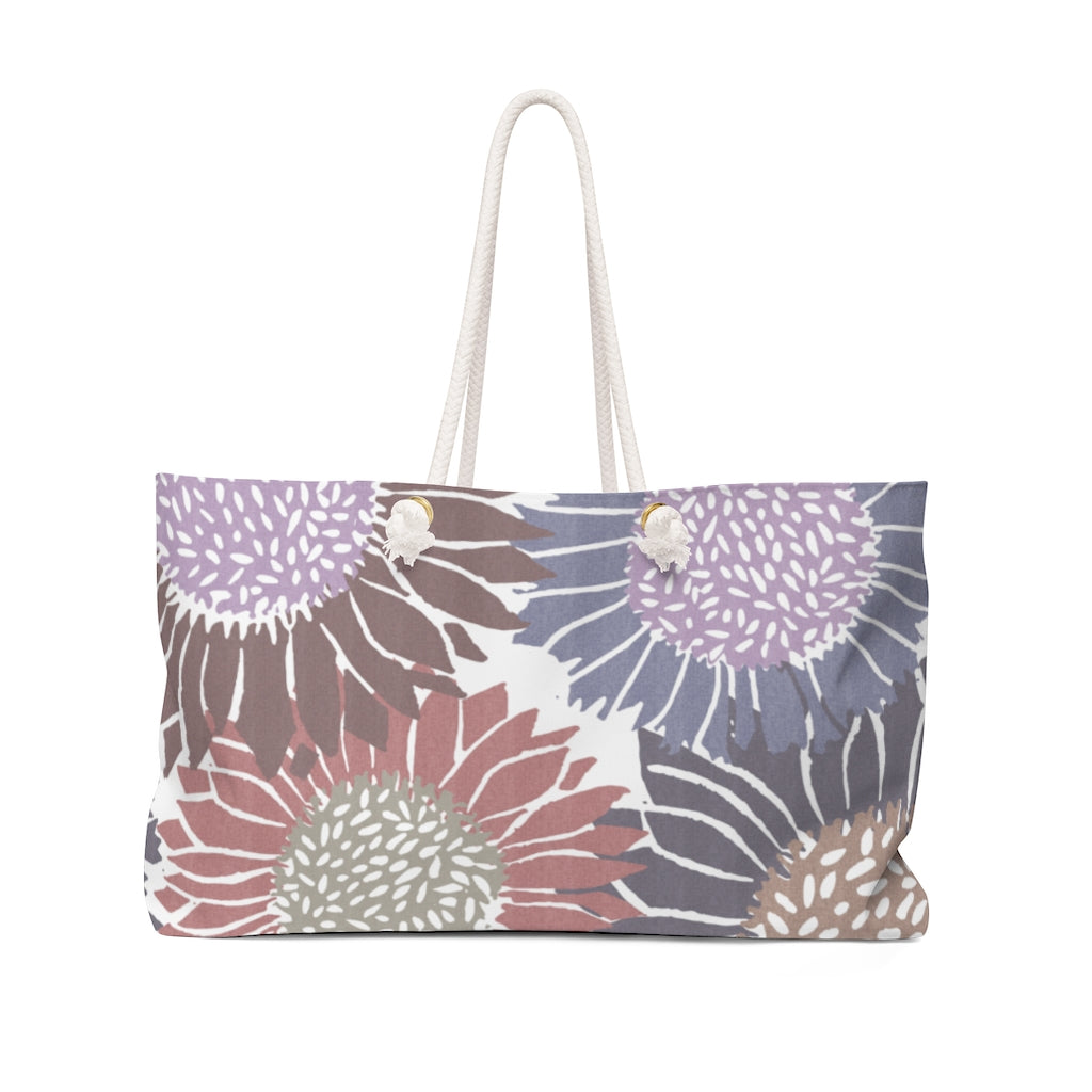 Sunflowers Weekender Bag in Purple