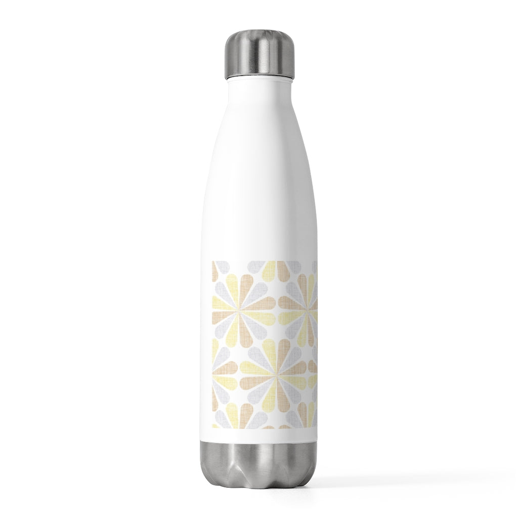Floral Starburst 20oz Insulated Bottle in Yellow