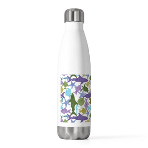 Watercolor Sea Life 20oz Insulated Bottle in Purple