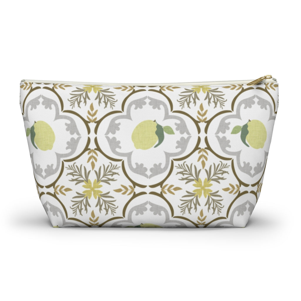 Freshly Squeezed Accessory Pouch w T-bottom in Gold