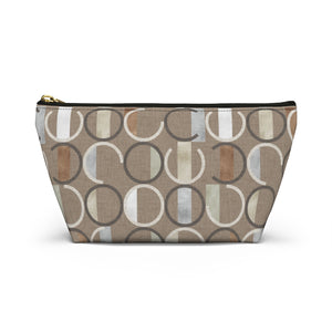 Journey Code Accessory Pouch w T-bottom in Brown