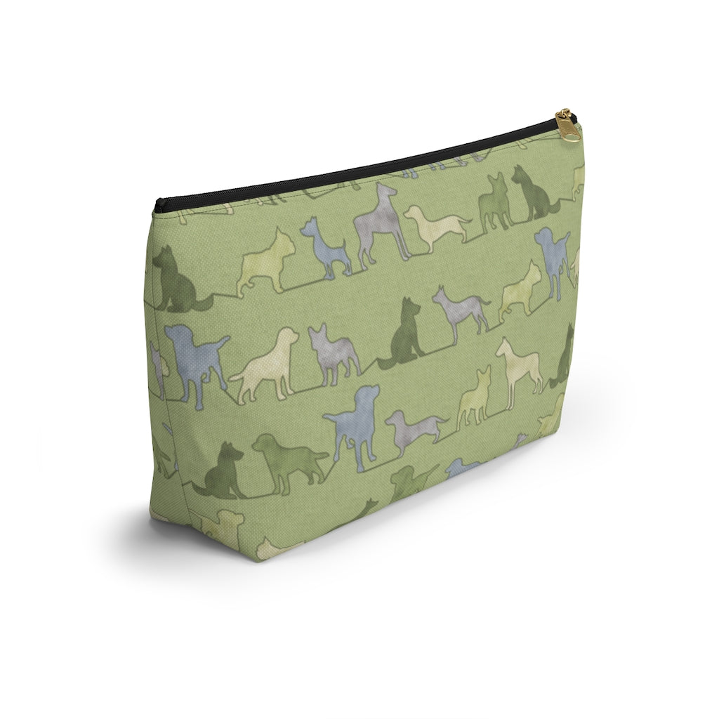 Dogs Accessory Pouch w T-bottom in Green