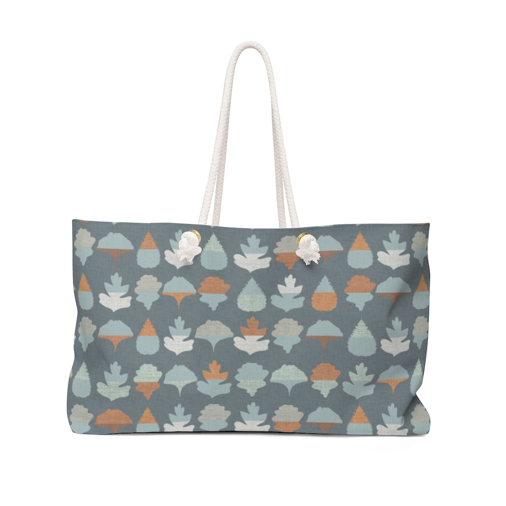 Frond Weekender Bag in Aqua