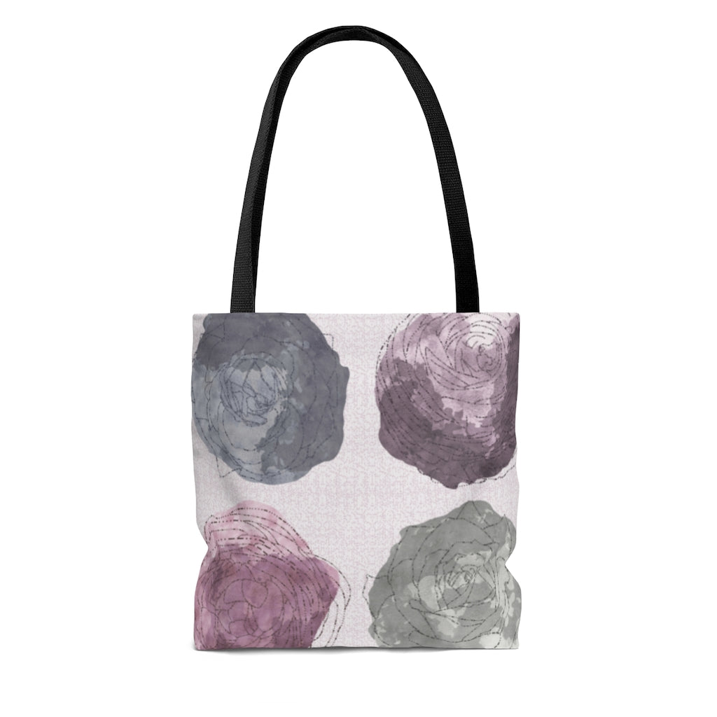 Decipher Code Tote Bag in Purple