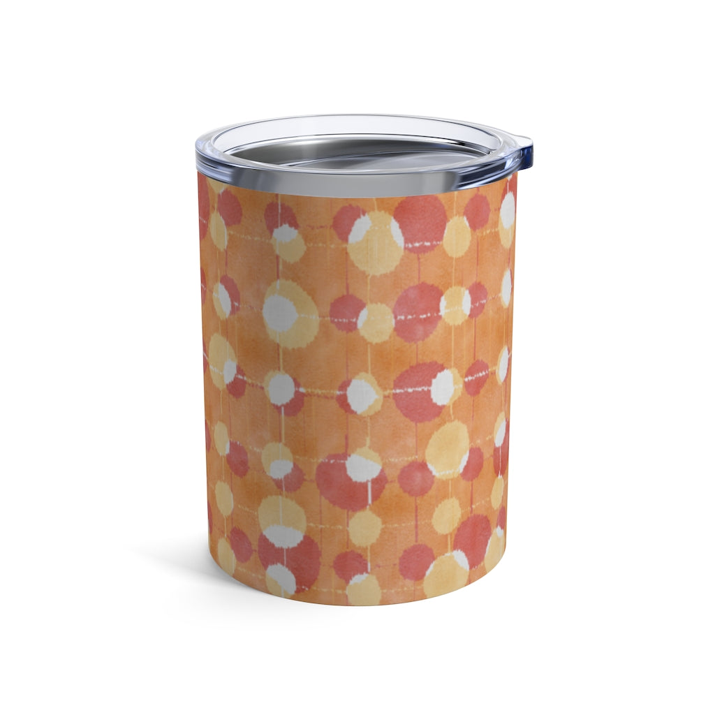 Ikat Texture Overlay Tumbler in Orange