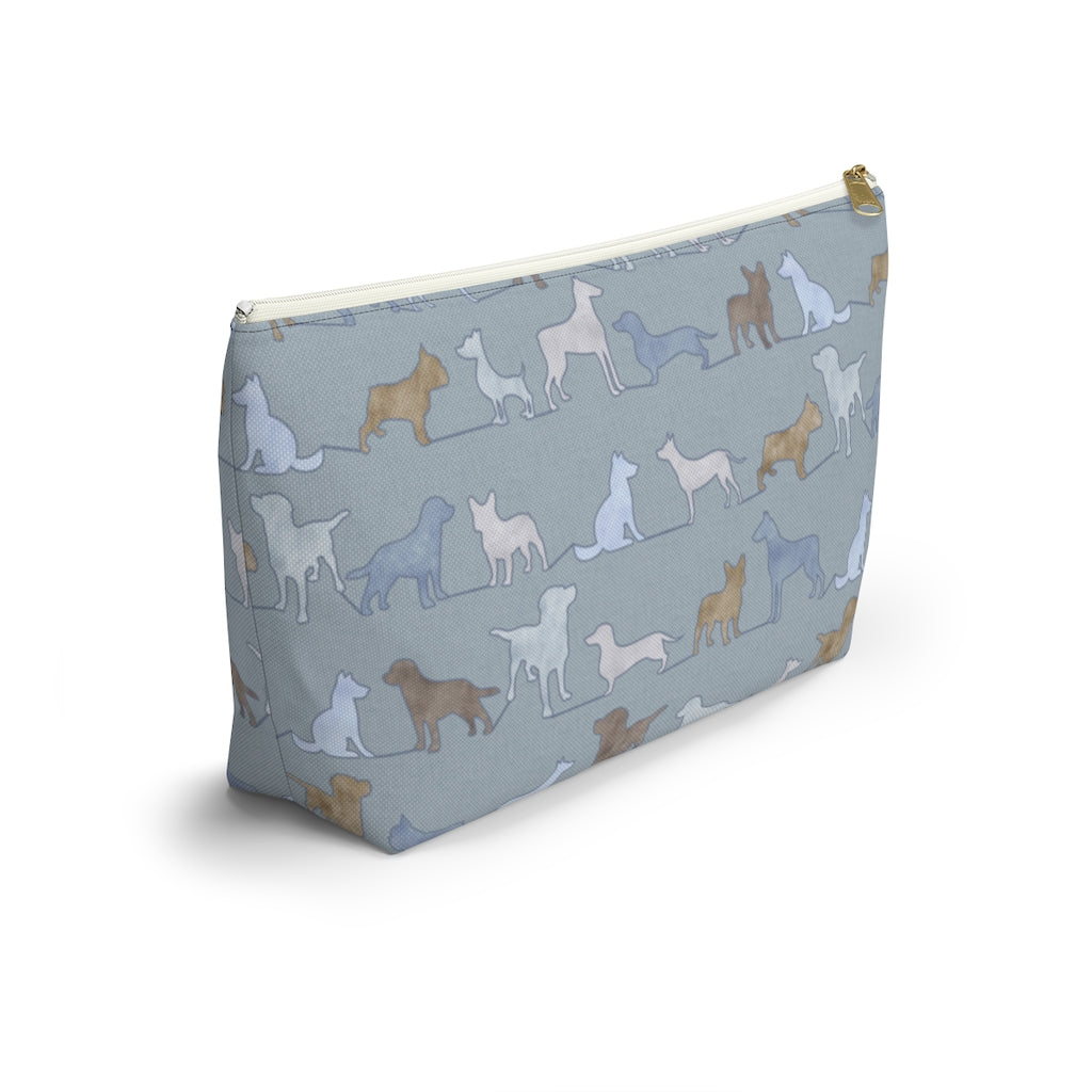 Dogs Accessory Pouch w T-bottom in Blue