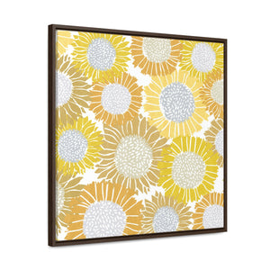 Sunflowers Framed Gallery Wrap Canvas in Yellow