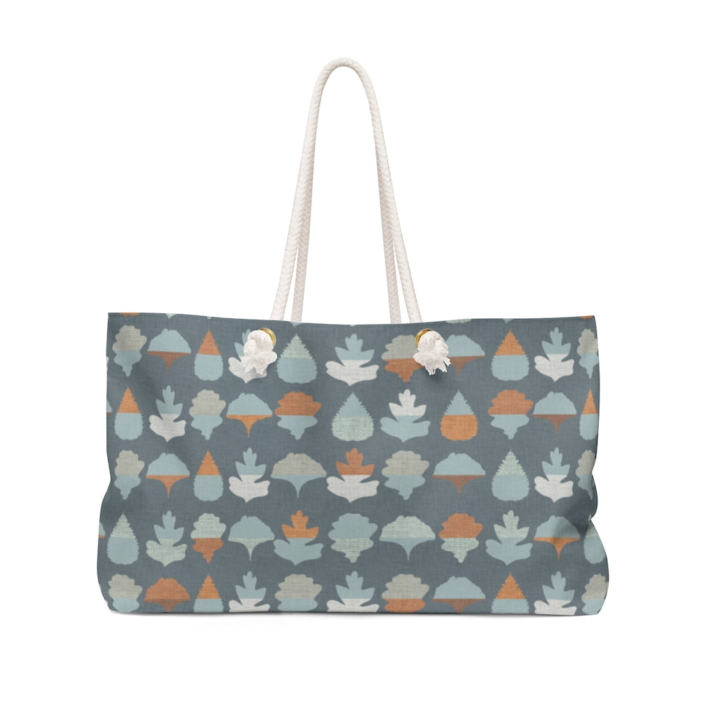 Frond Weekender Bag in Aqua