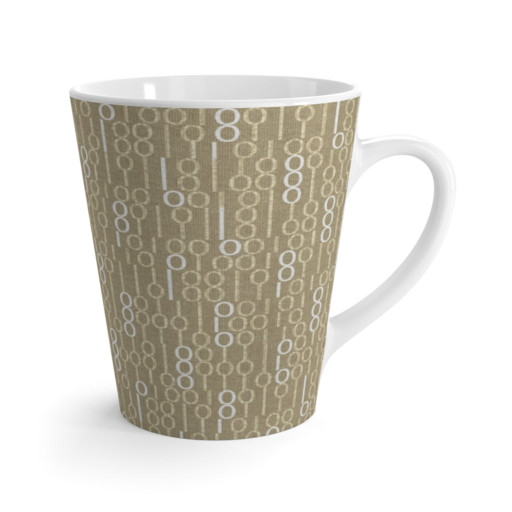 Railroad Code Latte Mug in Yellow