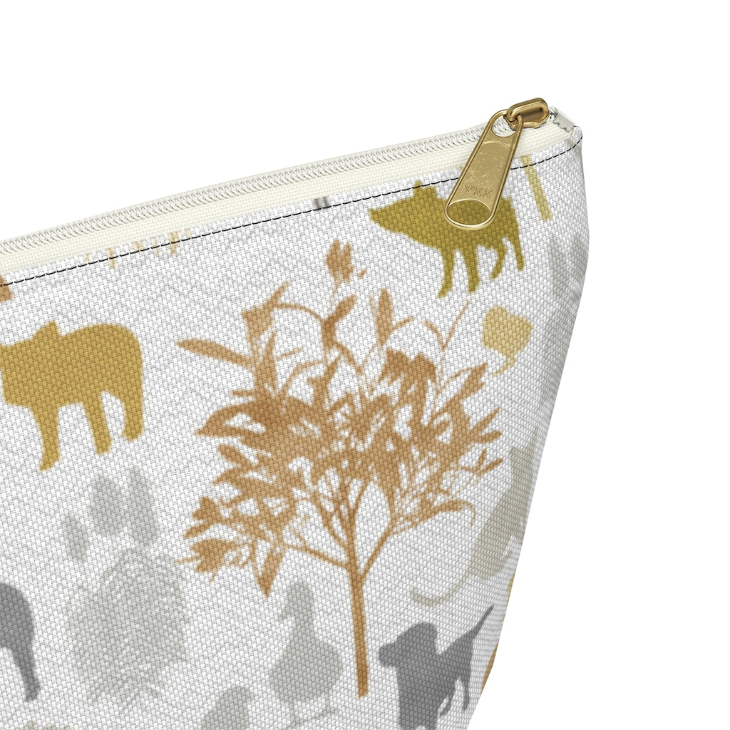 On the Farm Accessory Pouch w T-bottom in Gold
