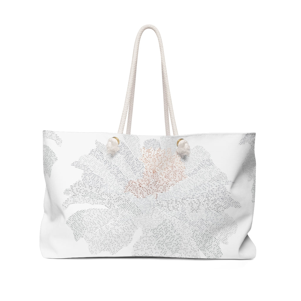 Ciphertext Code Weekender Bag in Cool Gray