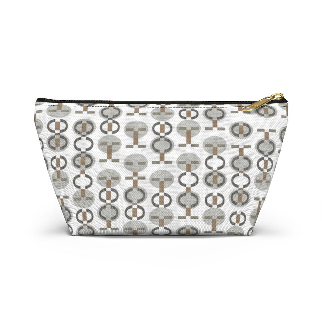 Telegraph Code Accessory Pouch w T-bottom in Gray