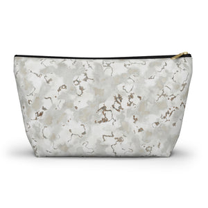 Carrara Marble Accessory Pouch w T-bottom in Brown