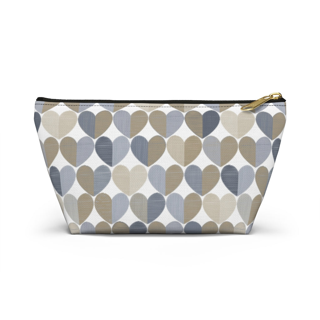 Love Accessory Pouch w T-bottom in Gray