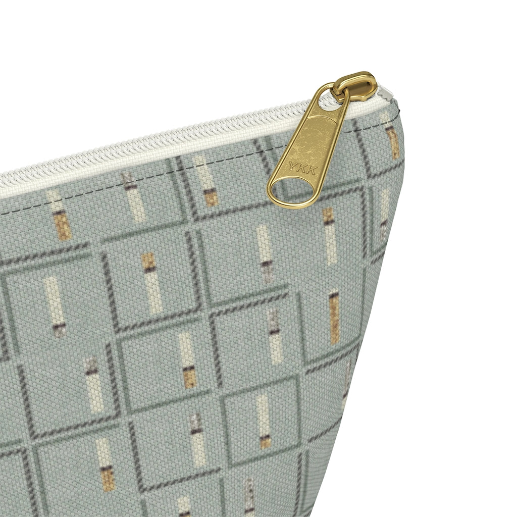 Pencil to Paper Accessory Pouch w T-bottom in Teal