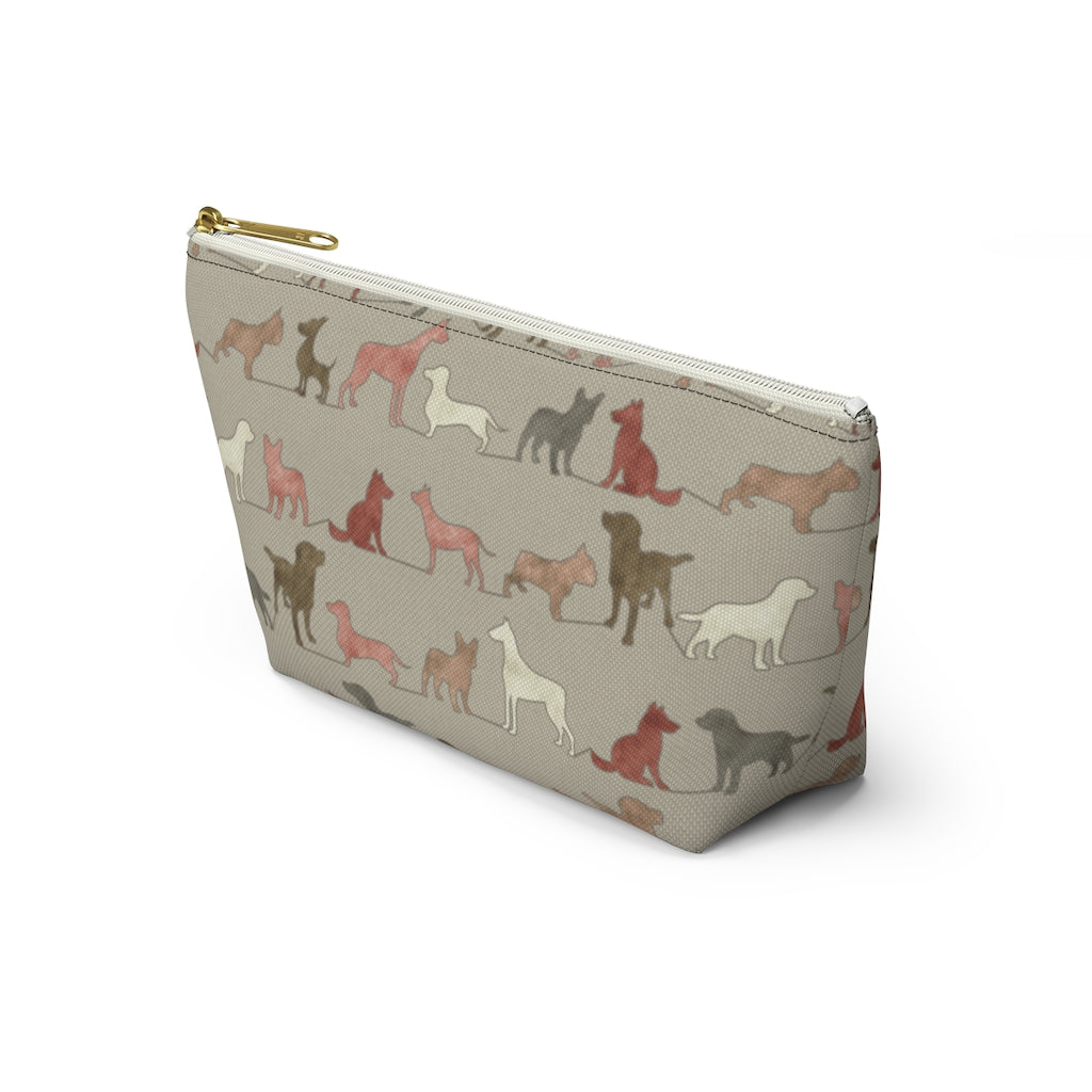 Dogs Accessory Pouch w T-bottom in Pink