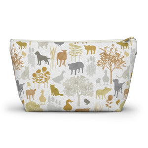 On the Farm Accessory Pouch w T-bottom in Gold