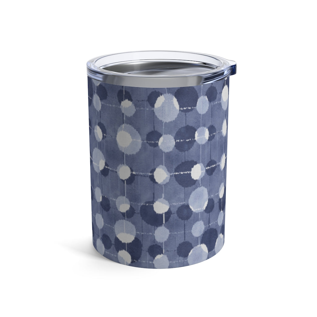 Ikat Texture Overlay Tumbler in Blue