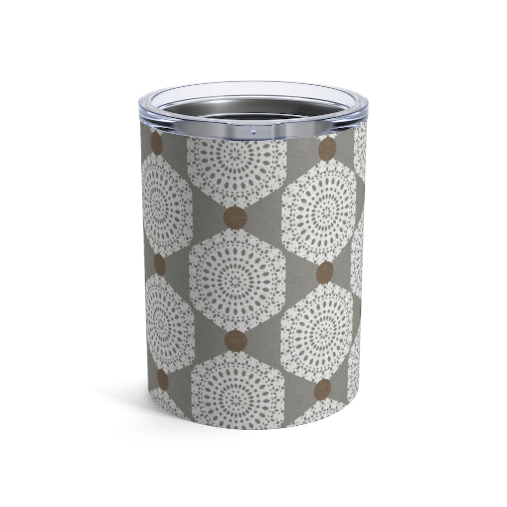 Lace Hexagon Tumbler in Gray