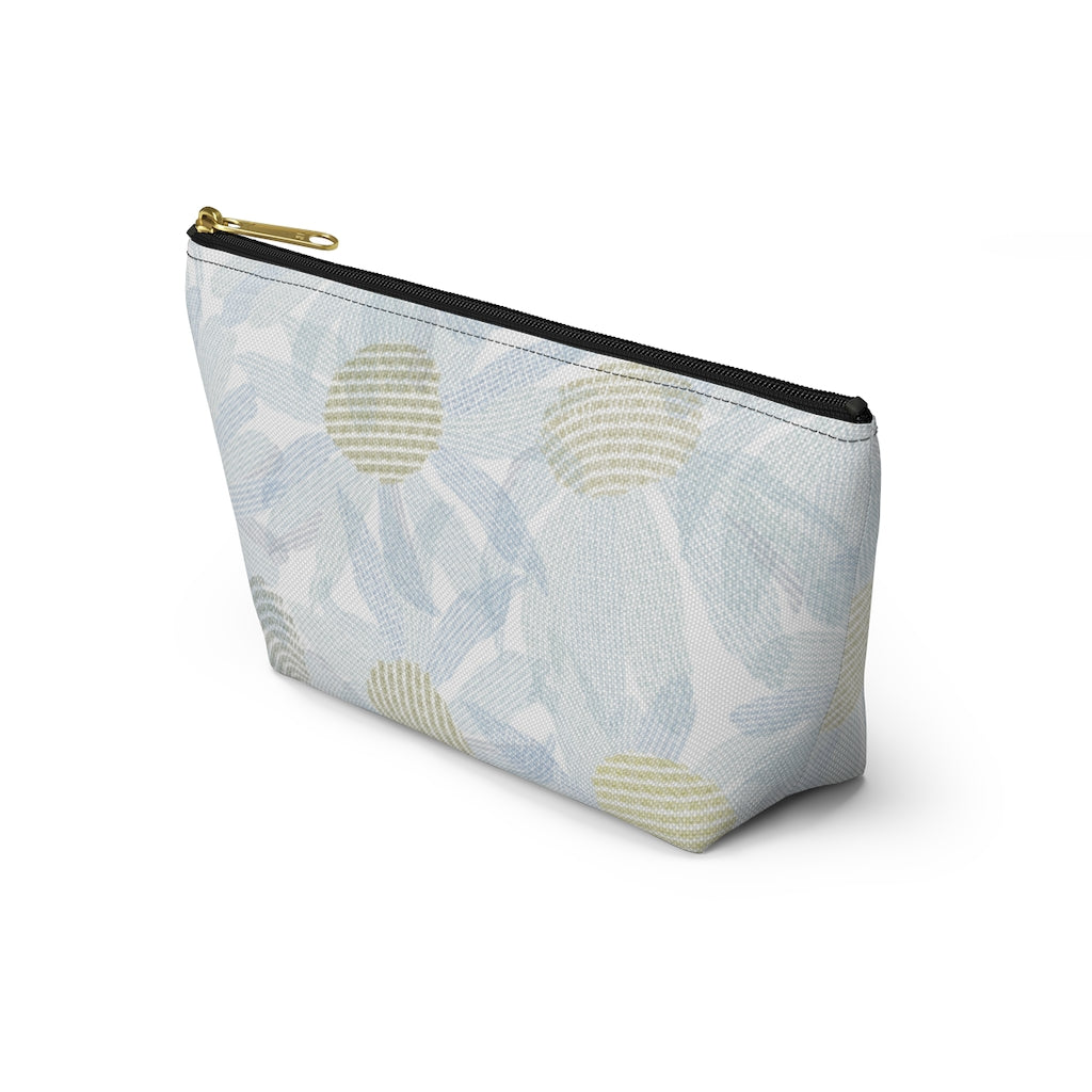 Daisy Chain Code Accessory Pouch w T-bottom in Blue