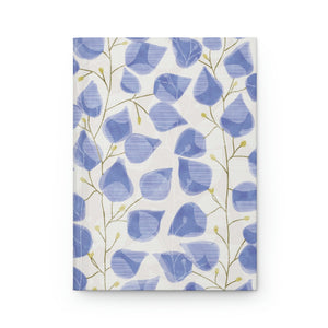 Budding Vine Hardcover Journal Matte in Blue