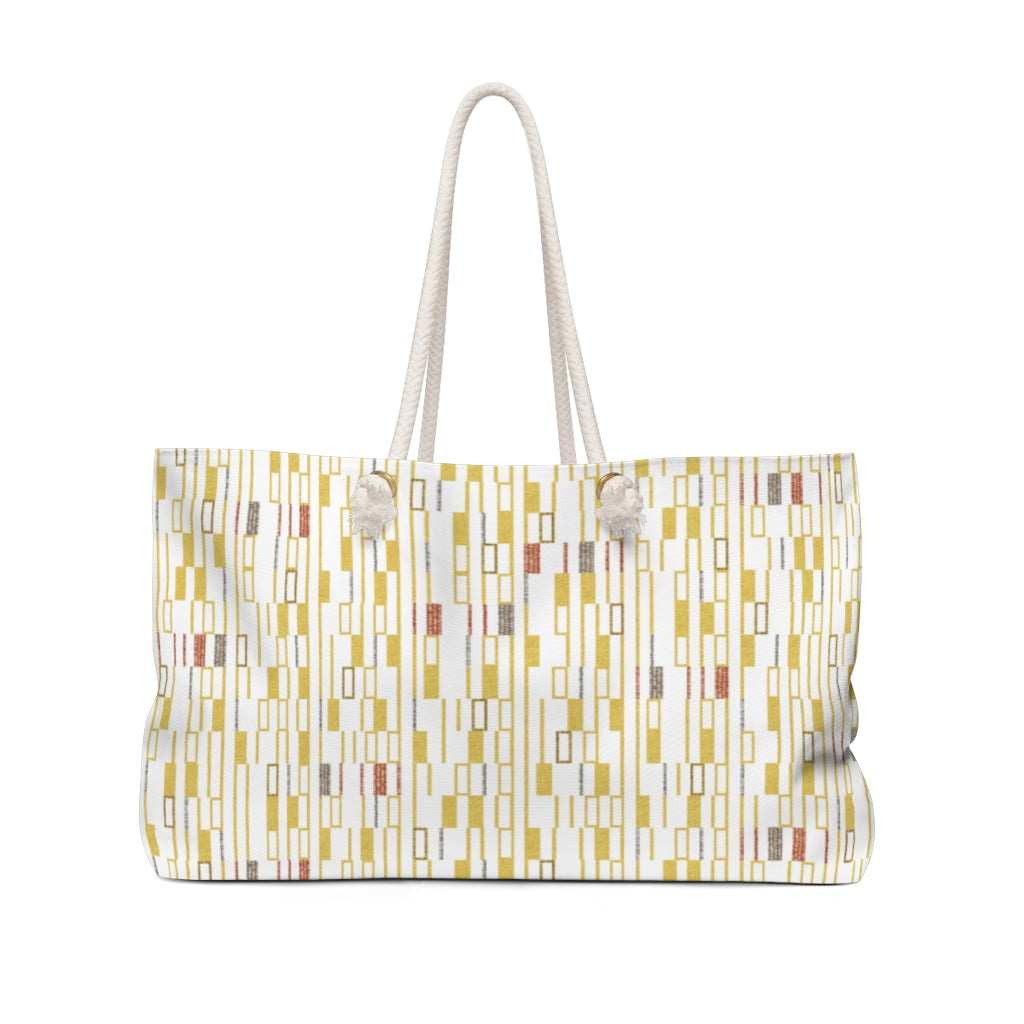 Signals Code Weekender Bag in Yellow