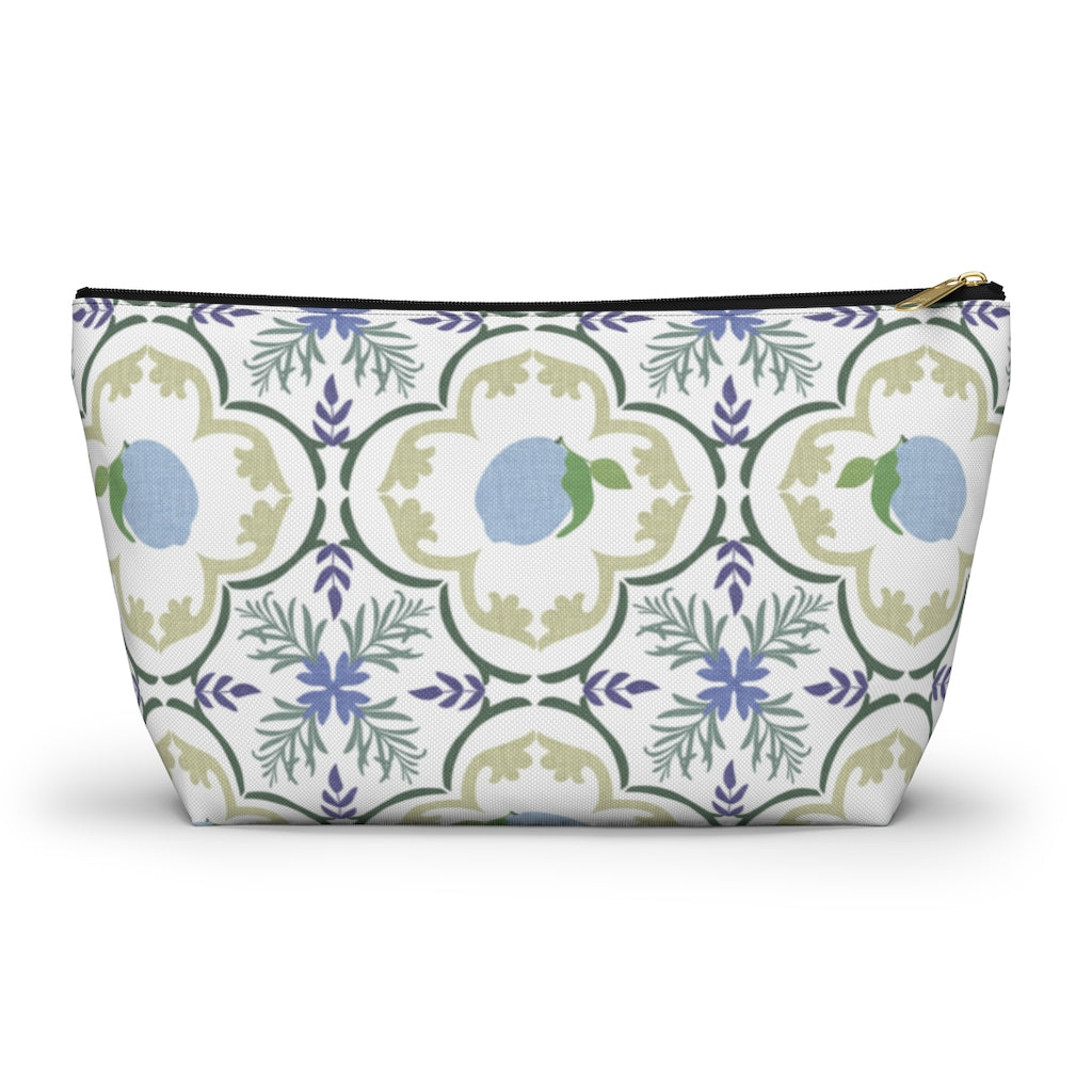 Freshly Squeezed Accessory Pouch w T-bottom in Green