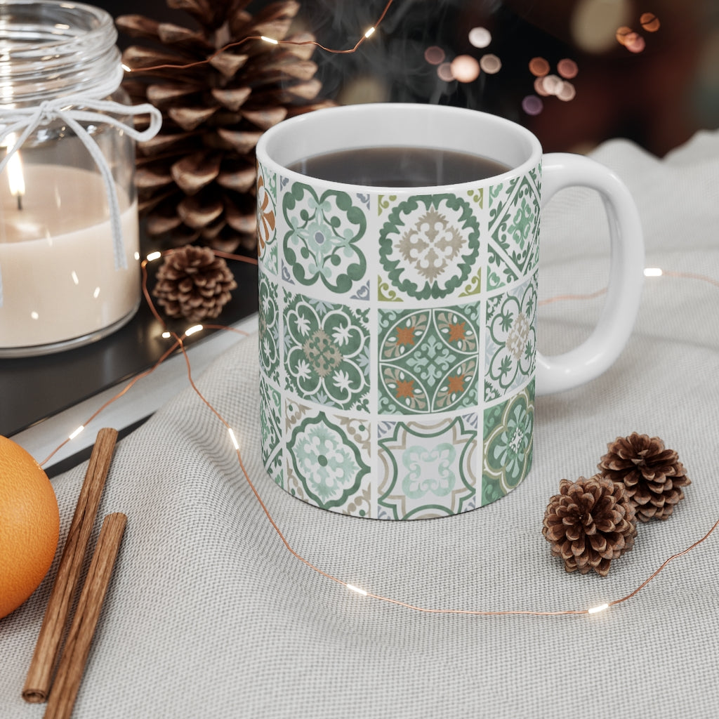 Seville Square Mug in Green
