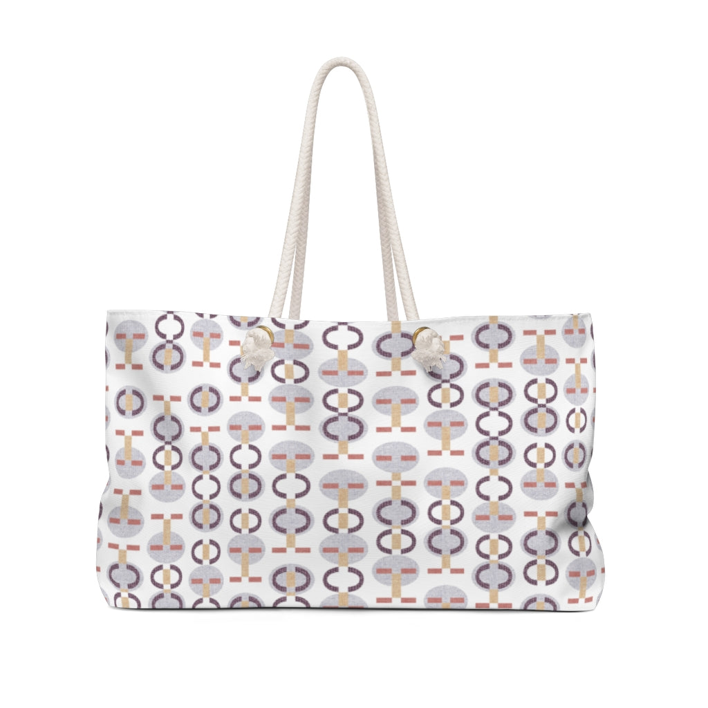 Telegraph Code Weekender Bag in Purple