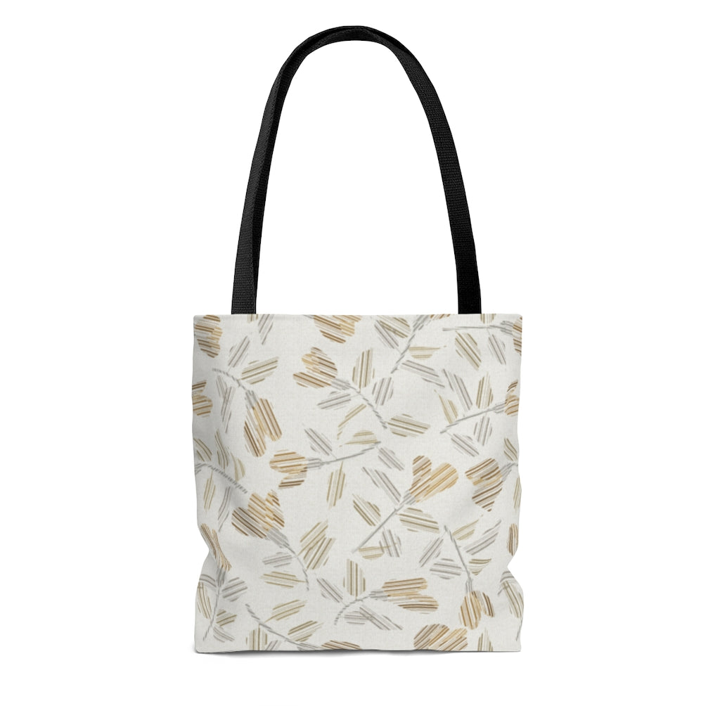 Riverbank Code Tote Bag in Brown