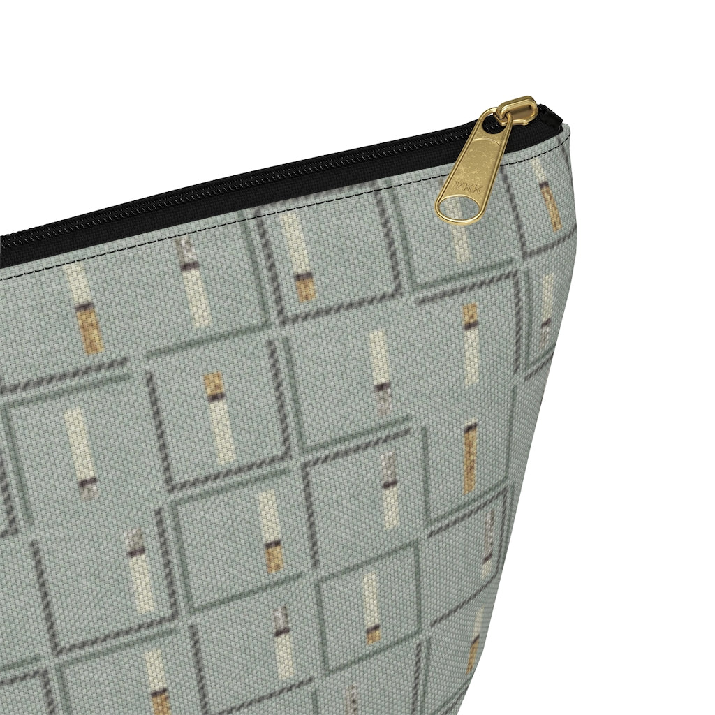 Pencil to Paper Accessory Pouch w T-bottom in Teal