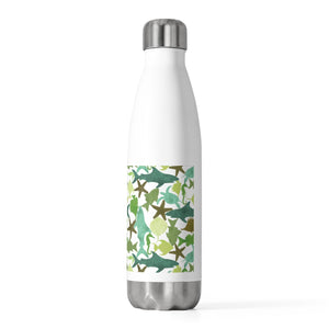 Watercolor Sea Life 20oz Insulated Bottle in Teal