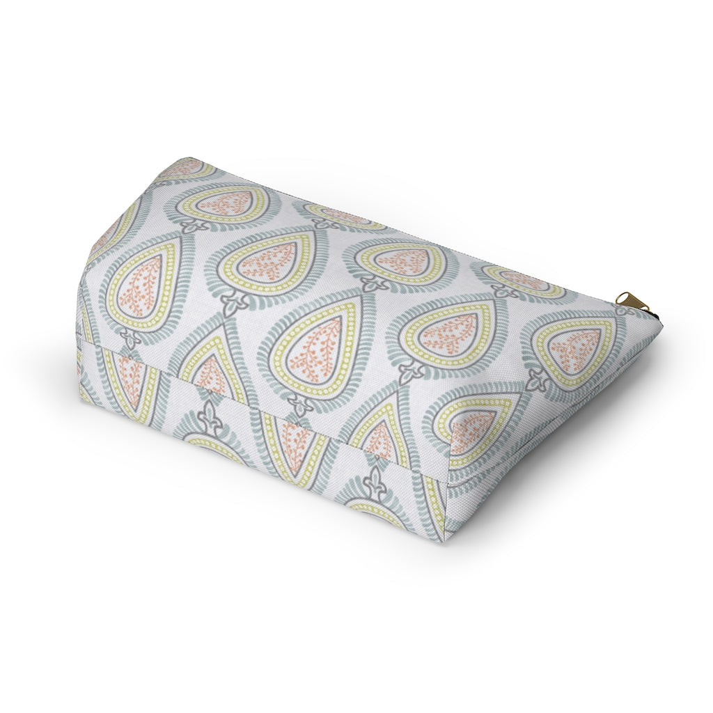 Teardrop Accessory Pouch w T-bottom in Light Blue