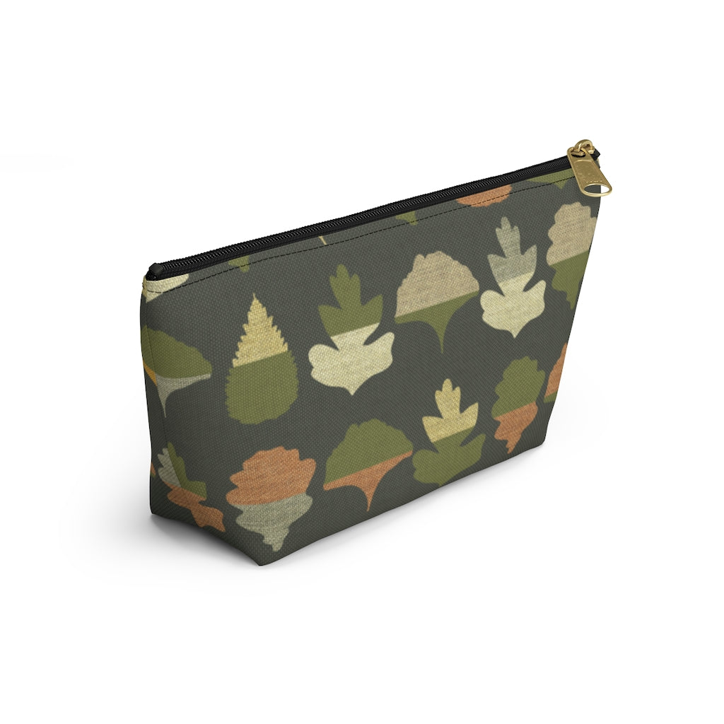 Frond Accessory Pouch w T-bottom in Green